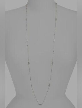 Kendra Scott Bright Silver Franklin Long Strand Necklace